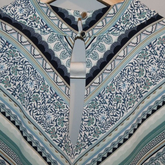 WHBM Sleeveless Printed Choker Top HW7807 - Picture 7 of 9